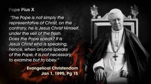 Popes teach people not to doubt anything they say!